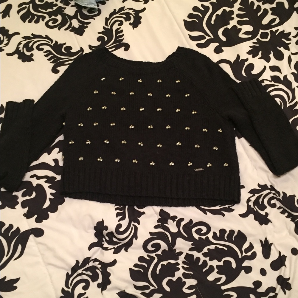 Abercrombie & Fitch Sparkle Cropped Sweater ⭐️
